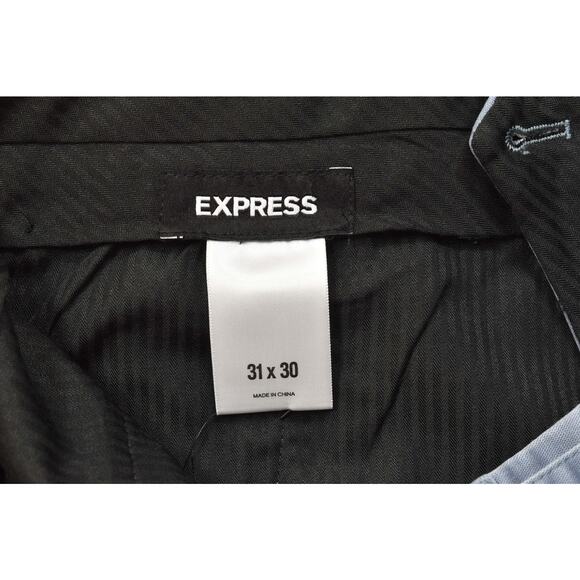 Men's Express 31x30 Light Blue Chino Pleated Skinny Dress Pants Cotton NEW - Picture 8 of 8